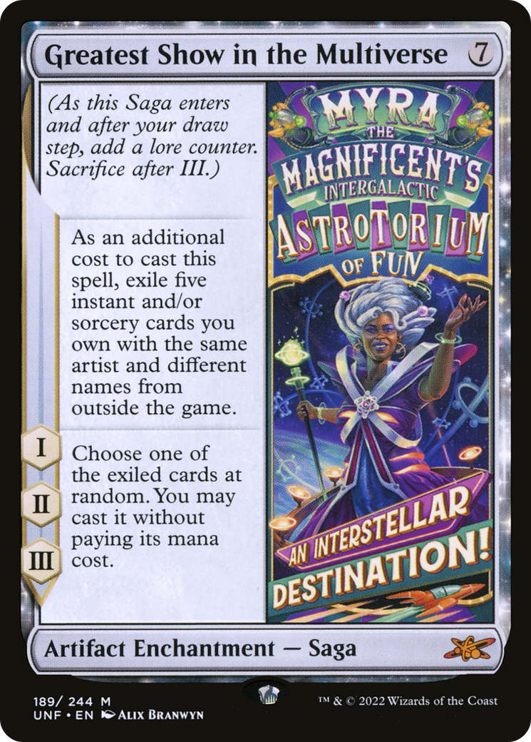Greatest Show in the Multiverse (UNF-189) [Unfinity] MTG Single Wizards of the Coast