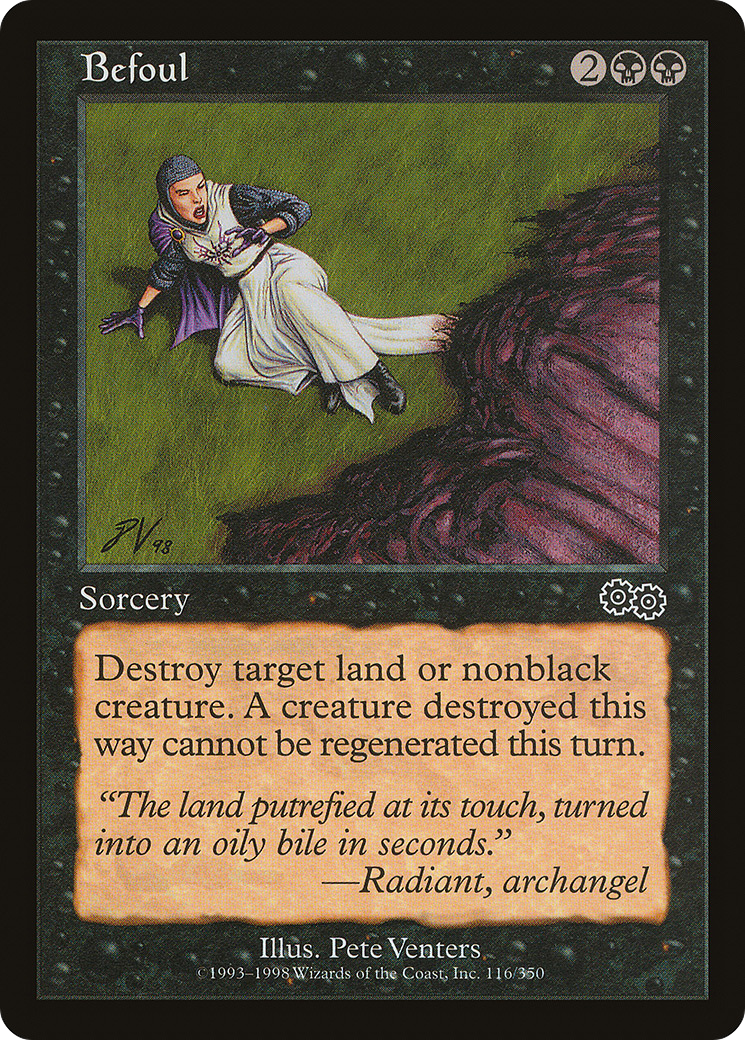 Befoul (USG-116) [Urza's Saga] MTG Single Wizards of the Coast