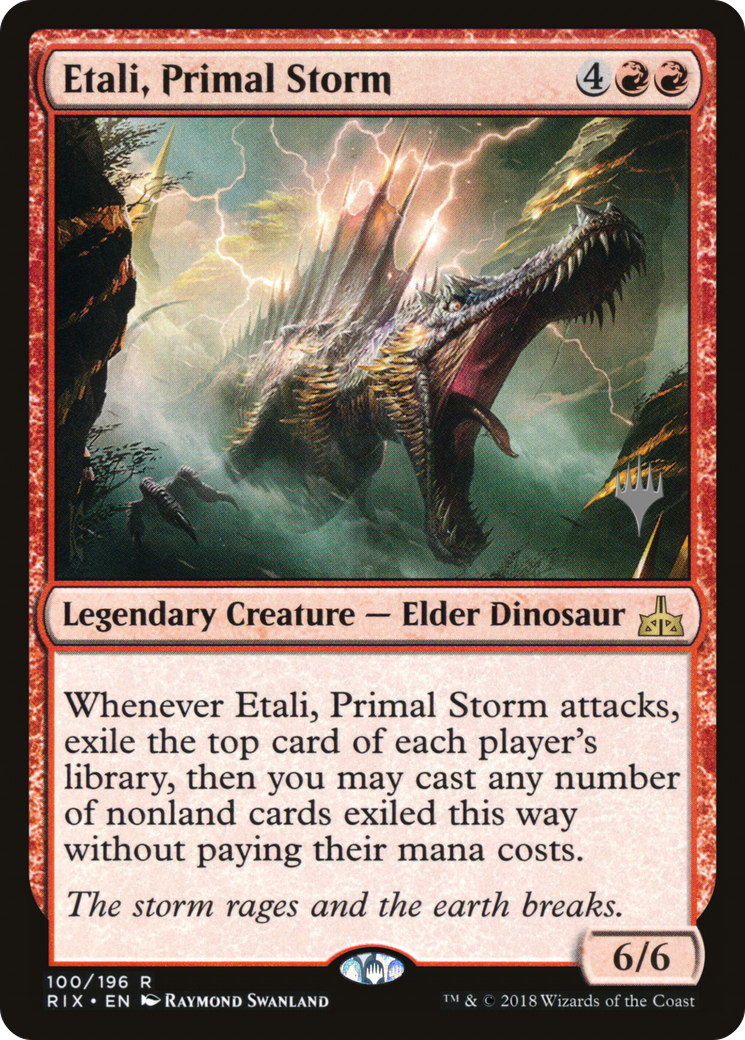 Etali, Primal Storm (PPM20-100) [Rivals of Ixalan Promos] Foil MTG Single Wizards of the Coast