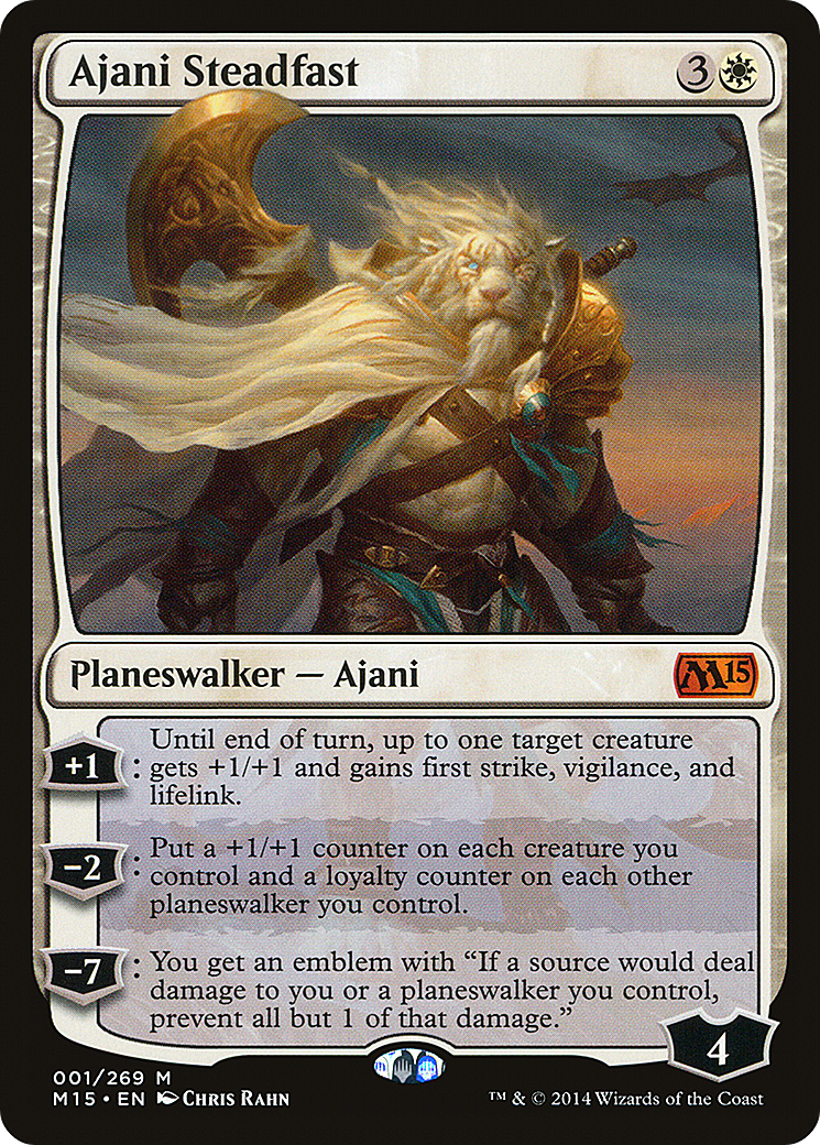 Ajani Steadfast (M15-001) [Magic 2015] Foil MTG Single Wizards of the Coast