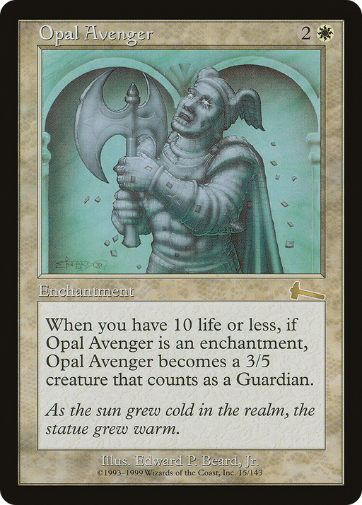 Opal Avenger (ULG-015) [Urza's Legacy] MTG Single Wizards of the Coast