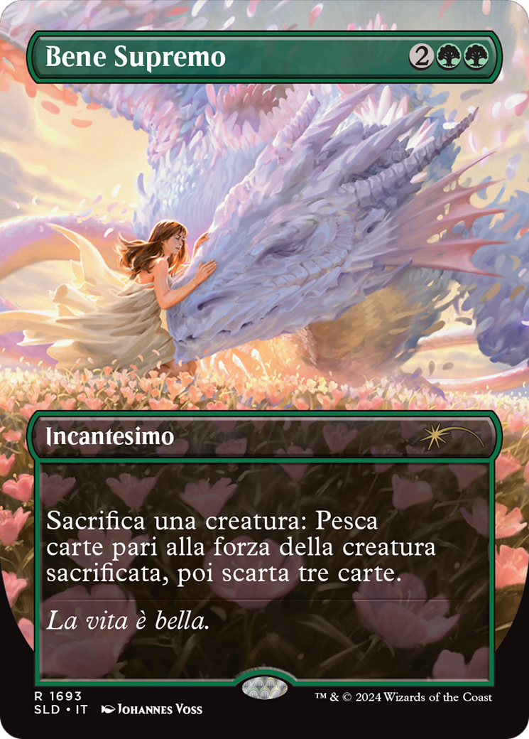 Greater Good (Italian) - "Bene Supremo" (SLD-1693) [Secret Lair] Drop (Borderless) Foil MTG Single Wizards of the Coast