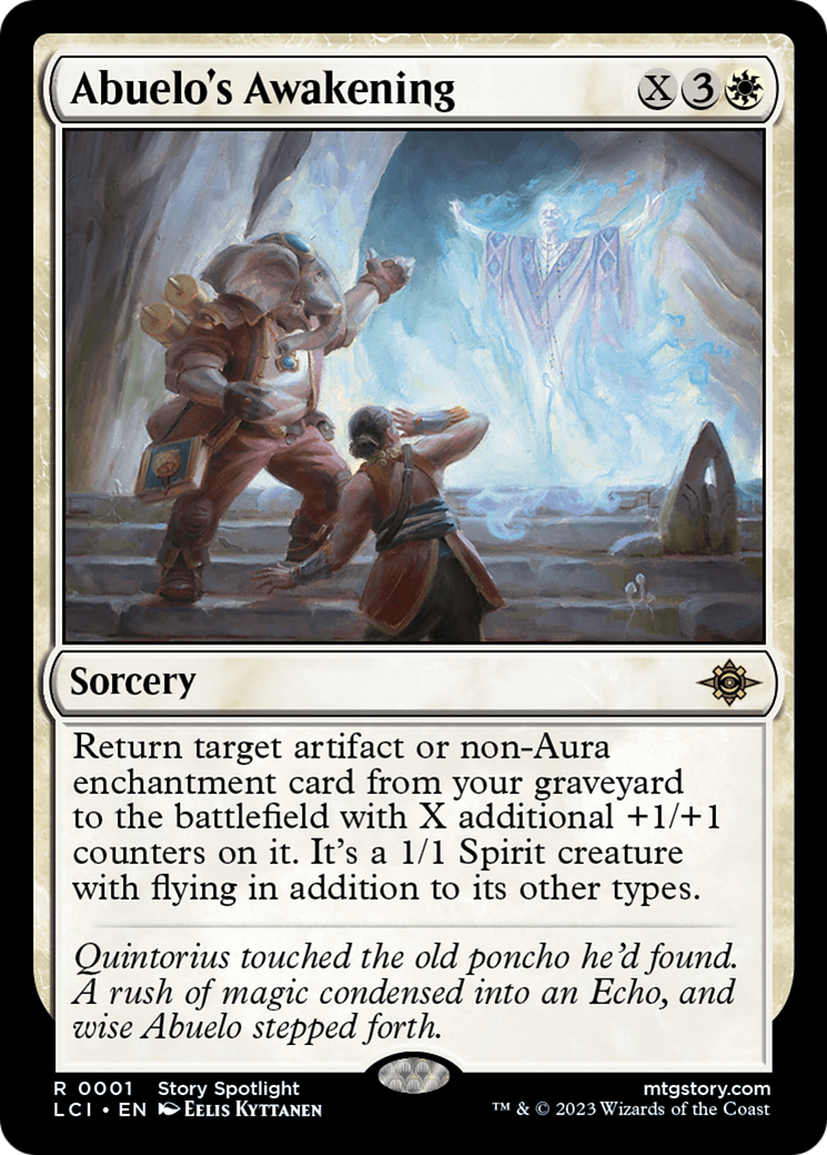 Abuelo's Awakening (LCI-001) [The Lost Caverns of Ixalan] Foil MTG Single Wizards of the Coast