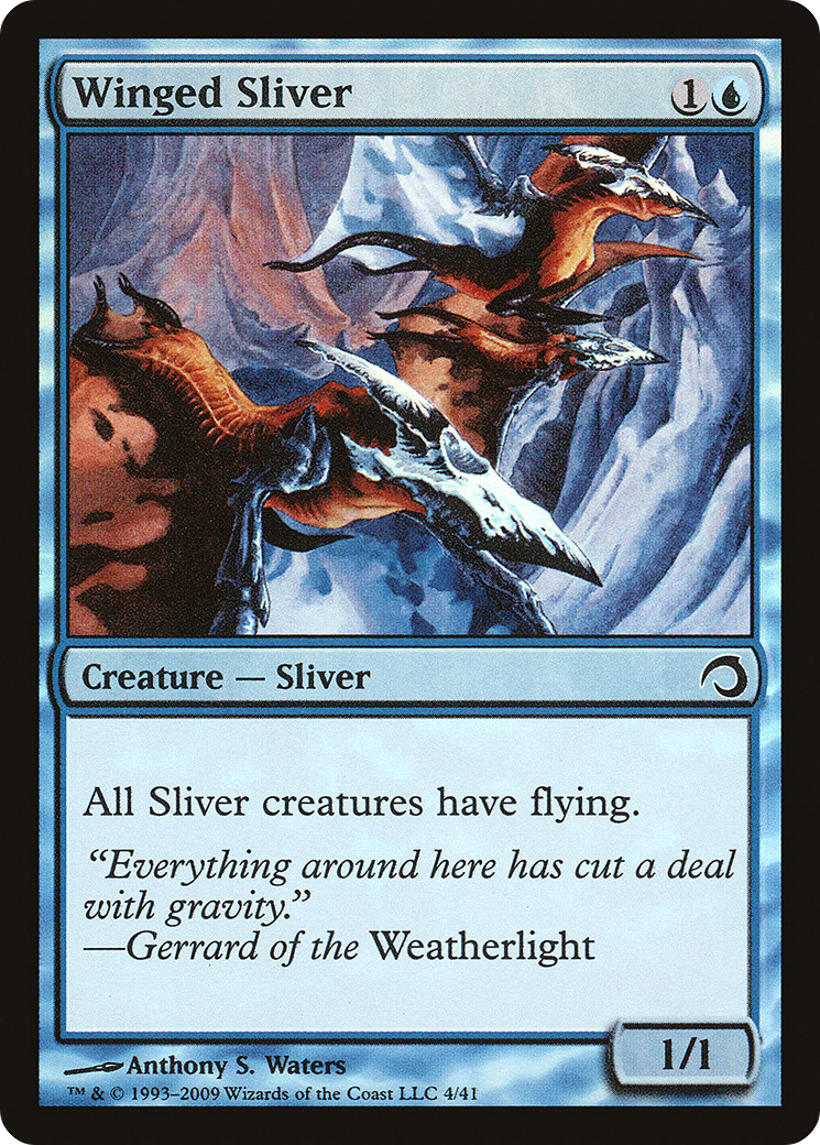 Winged Sliver (PDS-004) [Misc] Premium Deck Series: Slivers Foil MTG Single Wizards of the Coast