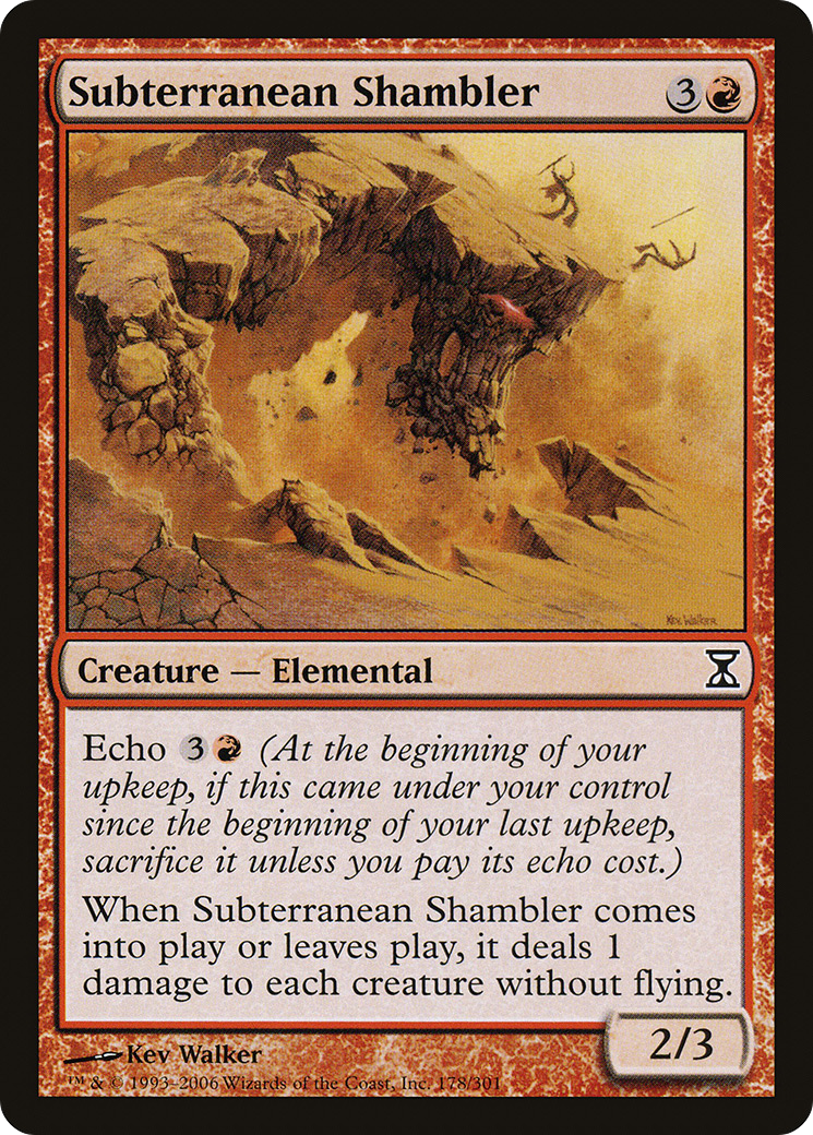 Subterranean Shambler (TSP-178) [Time Spiral] Foil MTG Single Wizards of the Coast