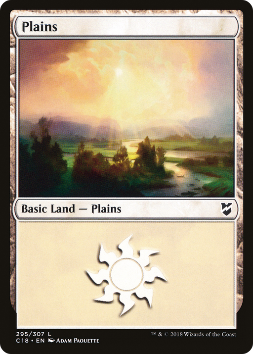 Plains (C18-295) [Commander 2018] MTG Single Wizards of the Coast