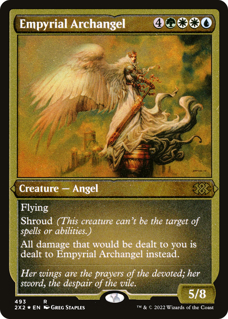 Empyrial Archangel (Foil Etched) (2X2-493) [Double Masters 2022] Foil MTG Single Wizards of the Coast