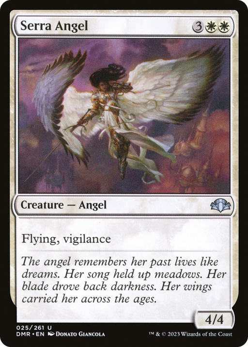 Serra Angel (DMR-025) [Dominaria Remastered] MTG Single Wizards of the Coast