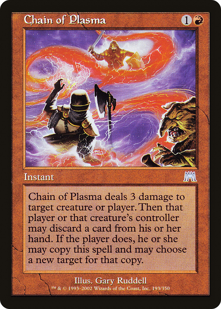 Chain of Plasma (ONS-193) [Onslaught] Foil MTG Single Wizards of the Coast