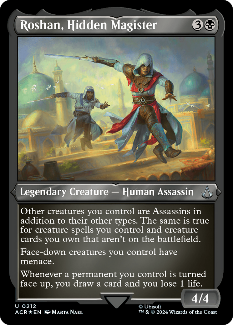 Roshan, Hidden Magister (ACR-212) [Assassin's Creed] Etched Foil MTG Single Wizards of the Coast