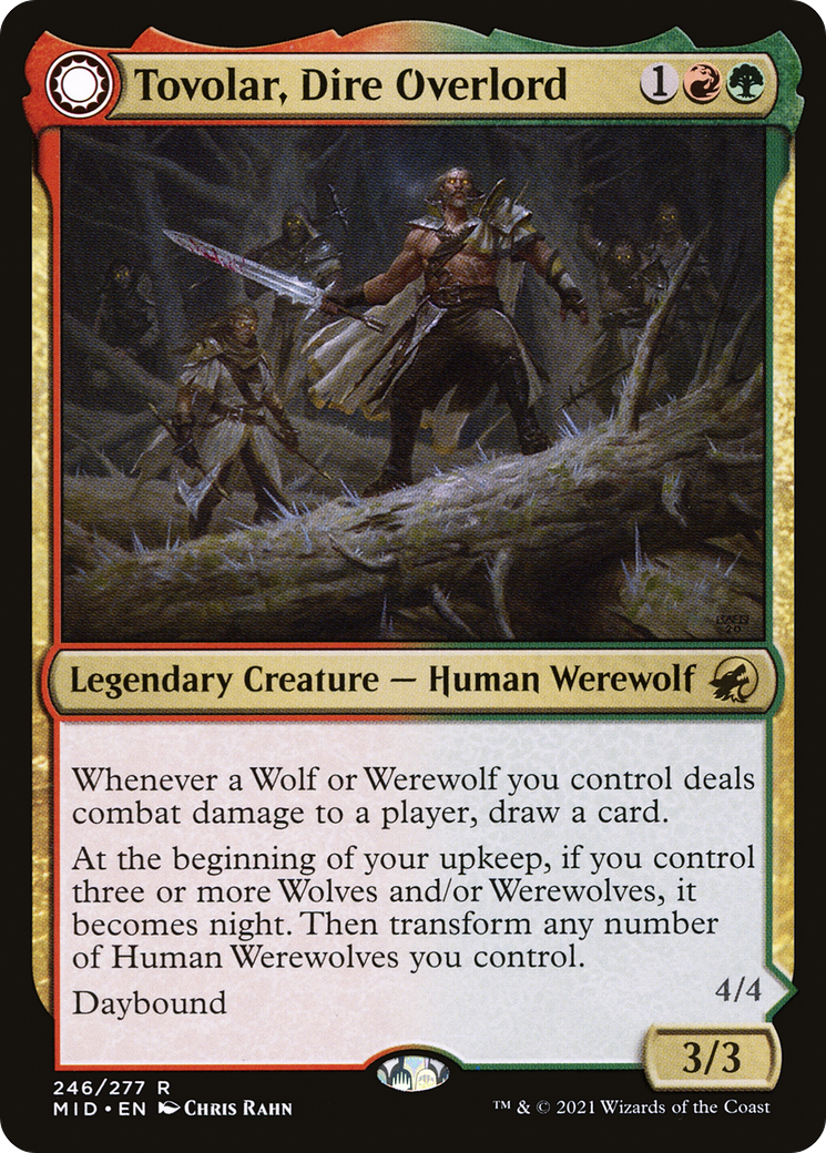 Tovolar, Dire Overlord (MID-246) [Innistrad: Midnight Hunt] Foil MTG Single Wizards of the Coast