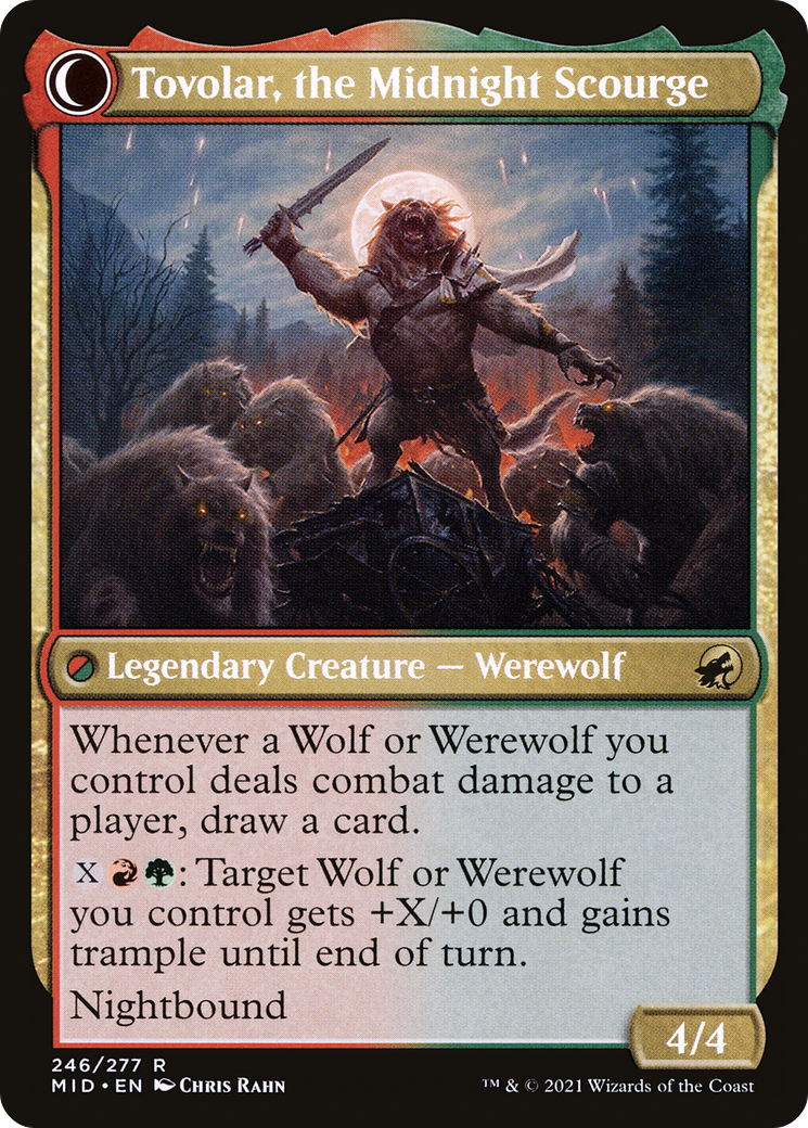 Tovolar, Dire Overlord (MID-246) [Innistrad: Midnight Hunt] Foil MTG Single Wizards of the Coast