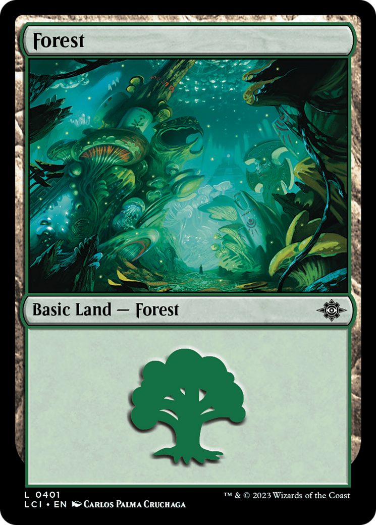 Forest (0401) (LCI-401) [The Lost Caverns of Ixalan] Foil MTG Single Wizards of the Coast