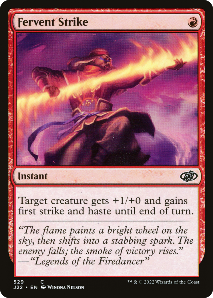 Fervent Strike (J22-529) [Jumpstart 2022] MTG Single Wizards of the Coast