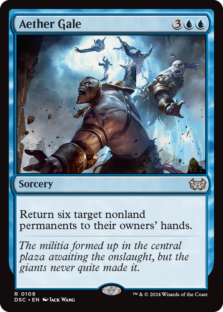 Aether Gale (DSC-109) [Duskmourn: House of Horror Commander] MTG Single Wizards of the Coast