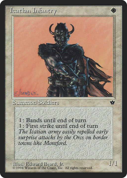 Icatian Infantry (FEM-) [Fallen Empires] MTG Single Wizards of the Coast