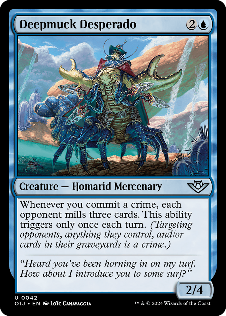 Deepmuck Desperado (OTJ-042) [Outlaws of Thunder Junction] Foil MTG Single Wizards of the Coast