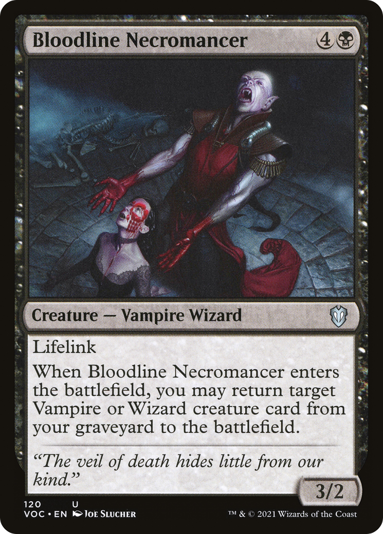 Bloodline Necromancer (VOC-120) [Crimson Vow Commander] MTG Single Wizards of the Coast