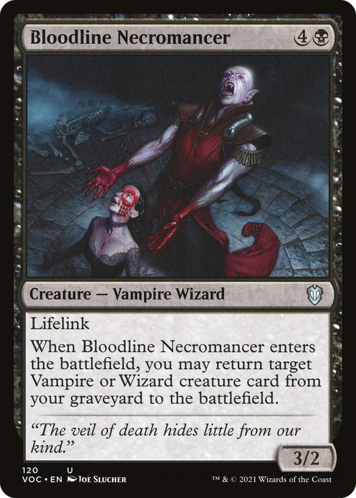 Bloodline Necromancer (VOC-120) [Crimson Vow Commander] MTG Single Wizards of the Coast