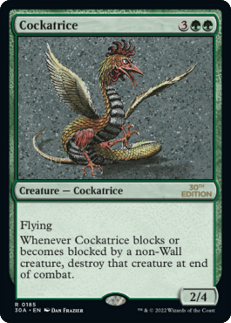 Cockatrice (30A-185) [30th Anniversary Edition] MTG Single Wizards of the Coast