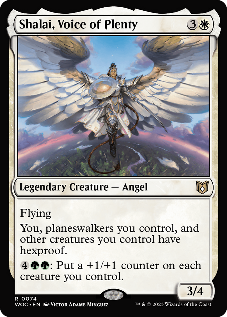 Shalai, Voice of Plenty (WOC-074) [Wilds of Eldraine Commander] MTG Single Wizards of the Coast