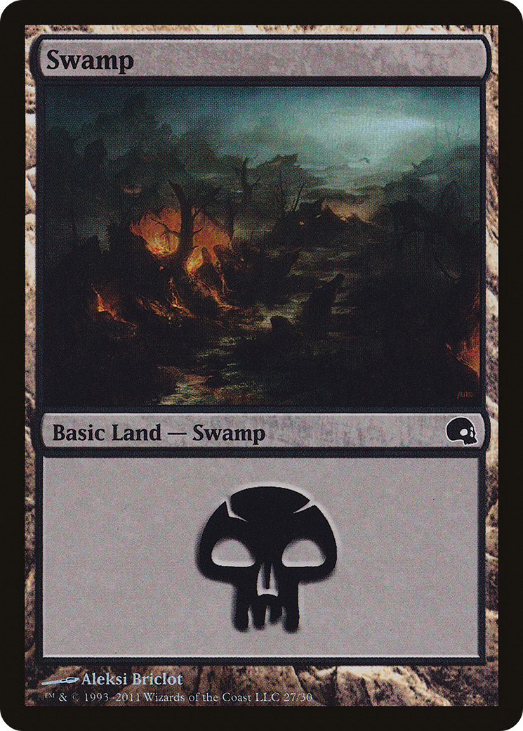 Swamp (GRV-027) [Misc] Premium Deck Series: Graveborn Foil MTG Single Wizards of the Coast