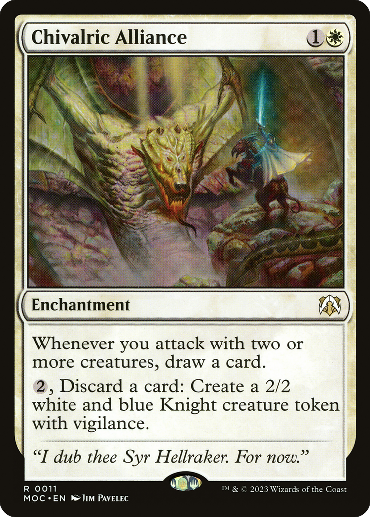 Chivalric Alliance (MOC-011) [March of the Machine Commander] MTG Single Wizards of the Coast
