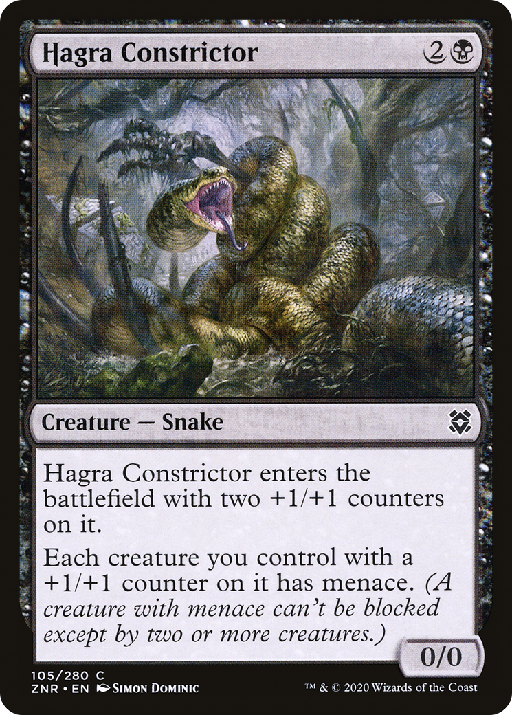 Hagra Constrictor (ZNR-105) [Zendikar Rising] MTG Single Wizards of the Coast