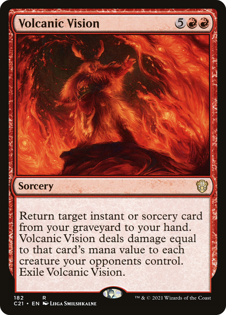 Volcanic Vision (C21-182) [Commander 2021] MTG Single Wizards of the Coast