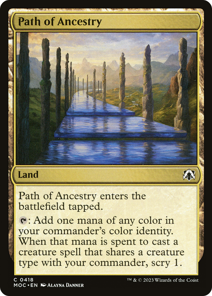Path of Ancestry (MOC-418) [March of the Machine Commander] MTG Single Wizards of the Coast