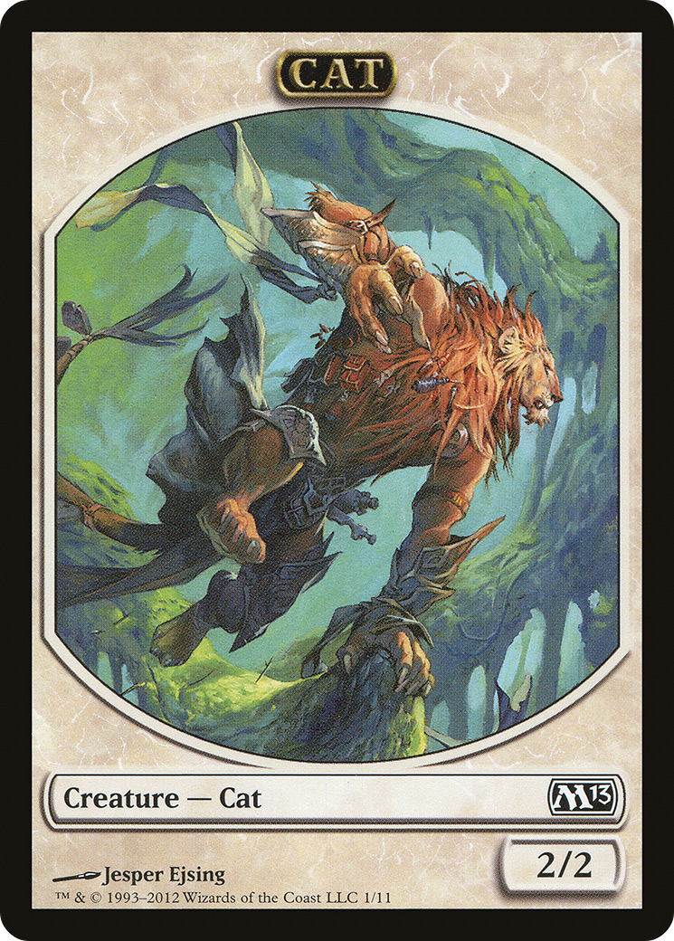 Cat Token (M13-001) [Tokens] Magic 2013 Tokens MTG Single Wizards of the Coast