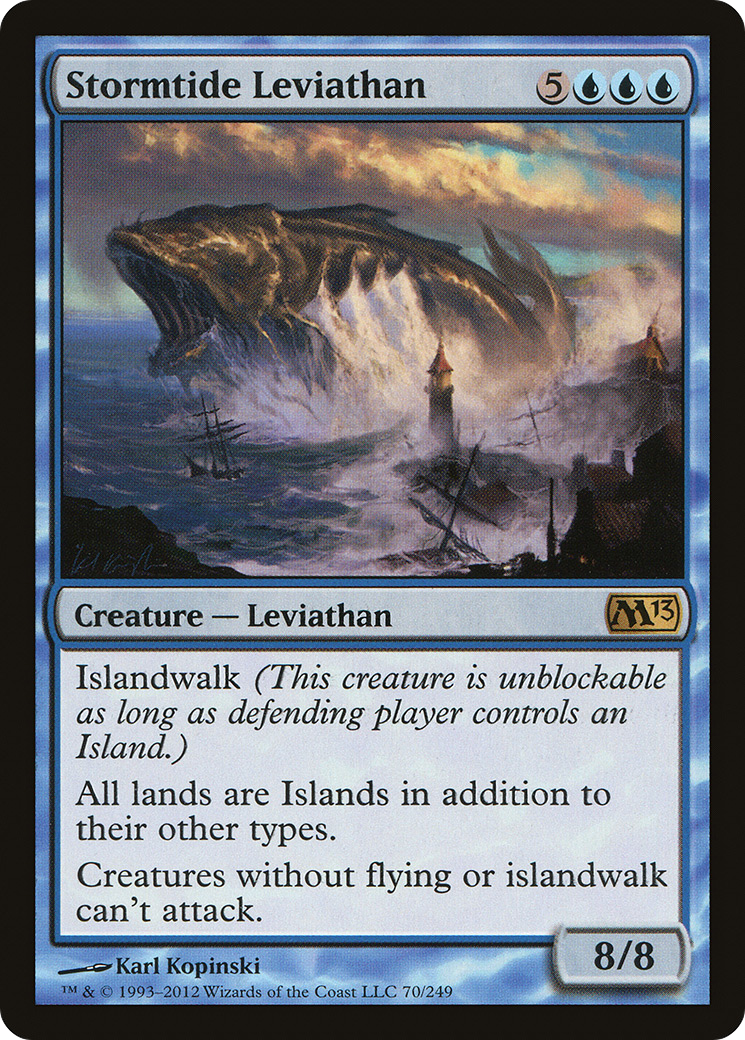 Stormtide Leviathan (M13-070) [Magic 2013] Foil MTG Single Wizards of the Coast