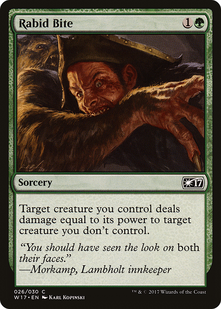 Rabid Bite (W17-026) [Misc] Welcome Deck 2017 MTG Single Wizards of the Coast
