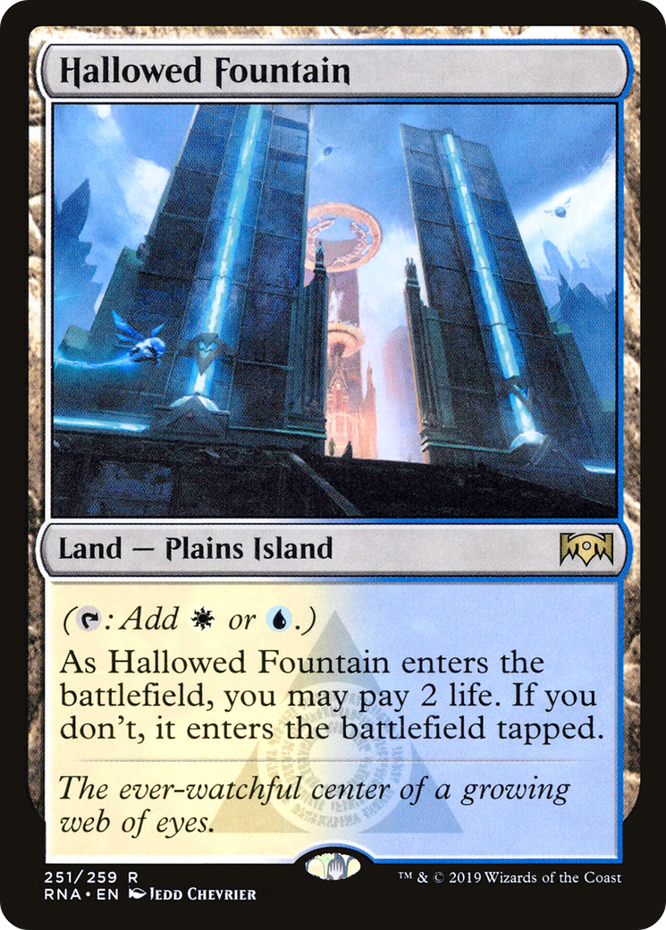 Hallowed Fountain (RNA-251) [Ravnica Allegiance] Foil MTG Single Wizards of the Coast