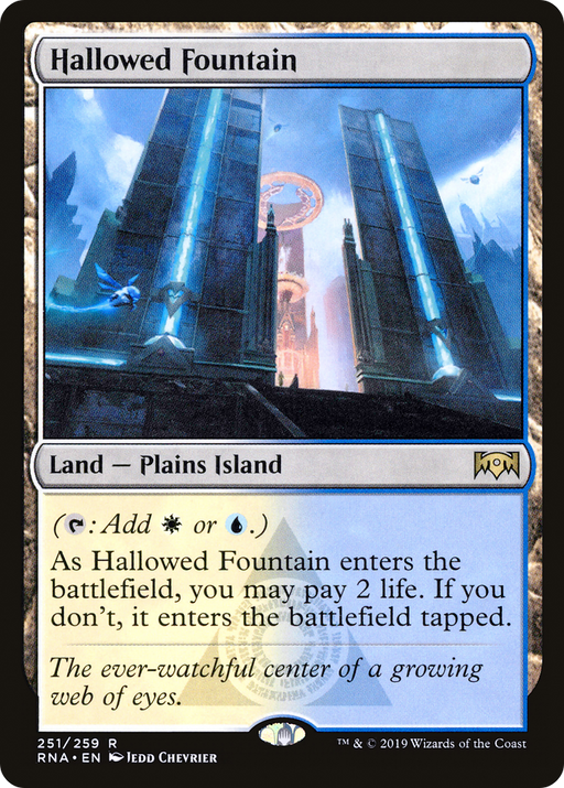 Hallowed Fountain (RNA-251) [Ravnica Allegiance] Foil MTG Single Wizards of the Coast
