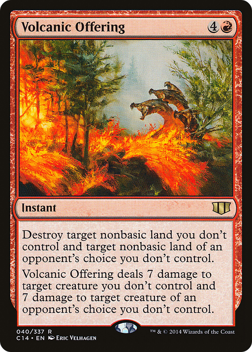Volcanic Offering (C14-040) [Commander 2014] MTG Single Wizards of the Coast