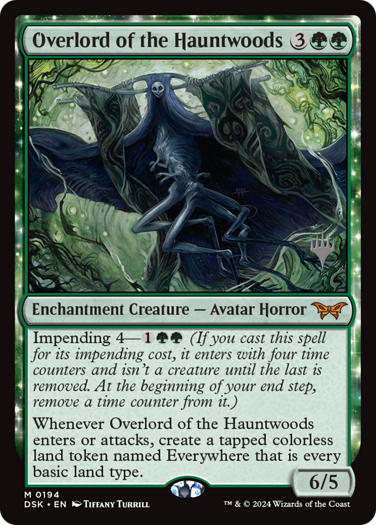 Overlord of the Hauntwoods (PPDSK-194) [Duskmourn: House of Horror Promos] MTG Single Wizards of the Coast