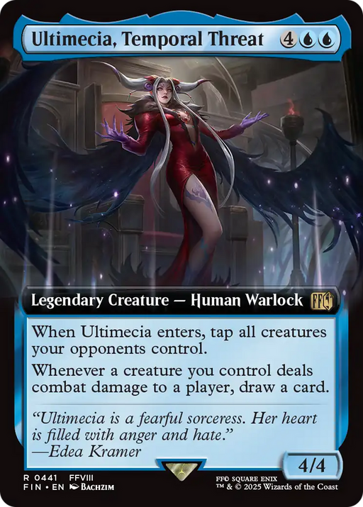 Ultimecia, Temporal Threat (FIN-441) [FINAL FANTASY] (Extended Art) MTG Single Wizards of the Coast