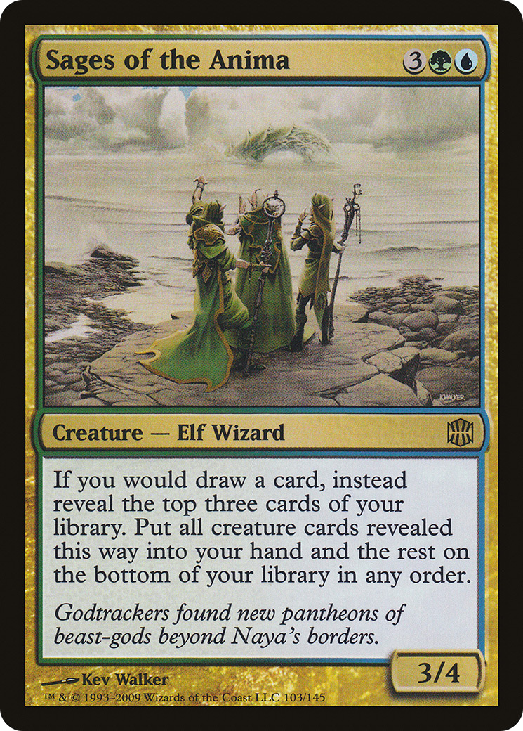 Sages of the Anima (ARB-103) [Alara Reborn] Foil MTG Single Wizards of the Coast