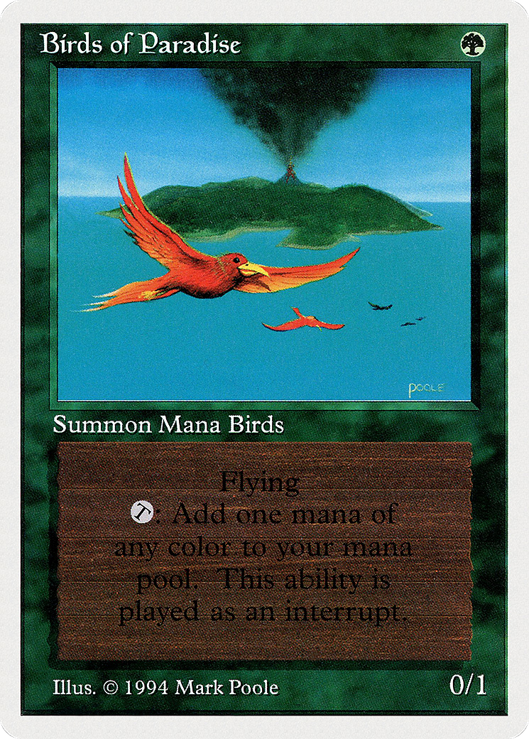 Birds of Paradise (SUM-187) [Misc] Summer Magic / Edgar MTG Single Wizards of the Coast
