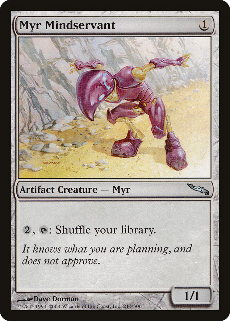 Myr Mindservant (MRD-213) [Mirrodin] Foil MTG Single Wizards of the Coast