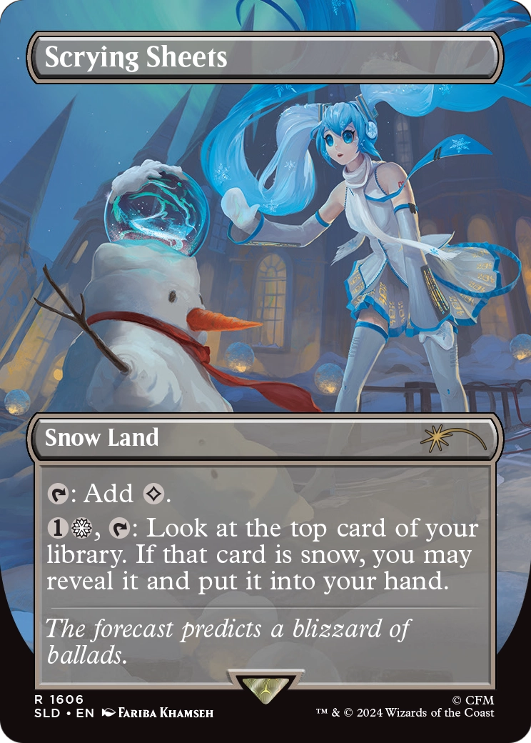 Scrying Sheets (SLD-1606) [Secret Lair Drop] (Borderless) Foil