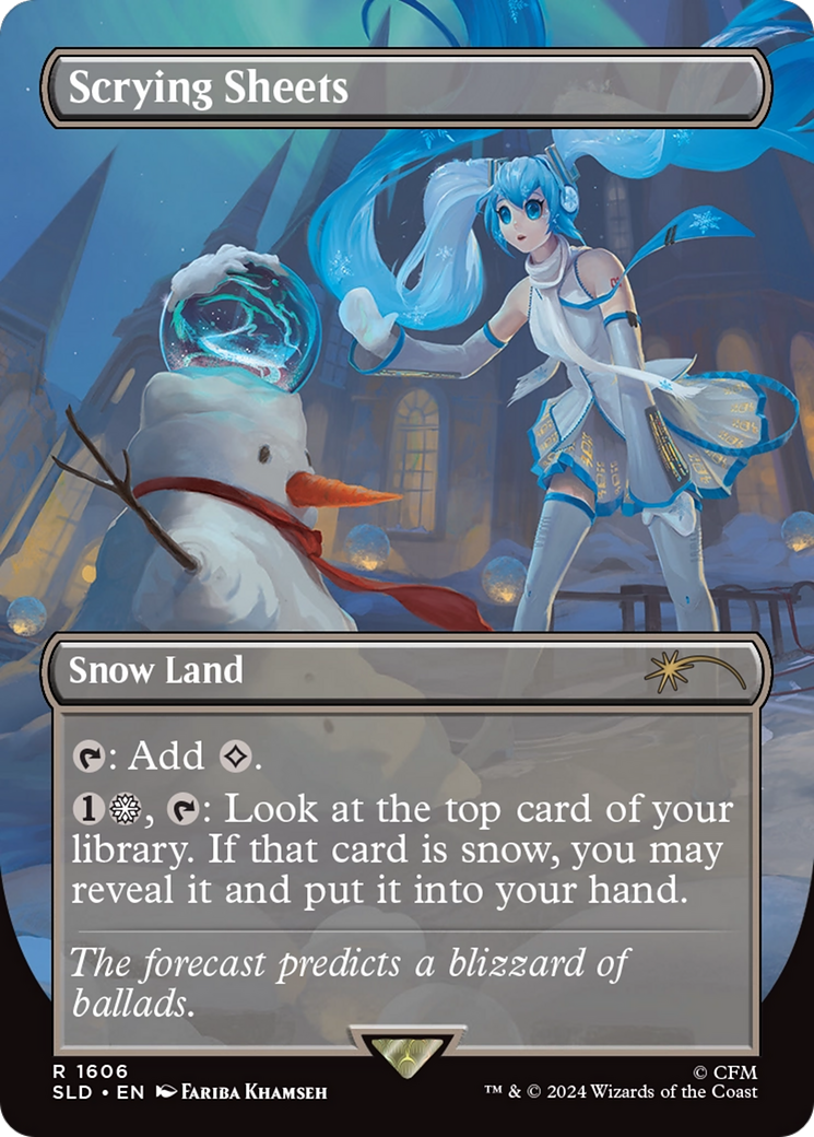 Scrying Sheets (SLD-1606) [Secret Lair] Drop (Borderless) MTG Single Wizards of the Coast