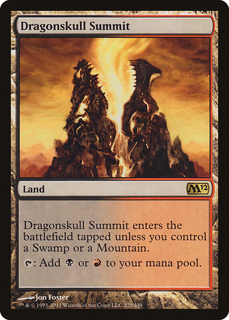 Dragonskull Summit (M12-225) [Magic 2012] Foil MTG Single Wizards of the Coast