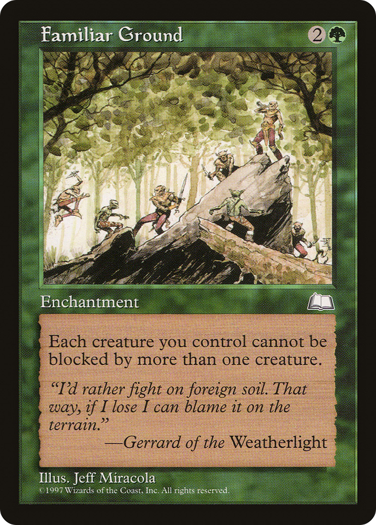 Familiar Ground (WTH-) [Weatherlight] MTG Single Wizards of the Coast