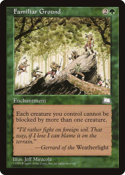 Familiar Ground (WTH-) [Weatherlight] MTG Single Wizards of the Coast