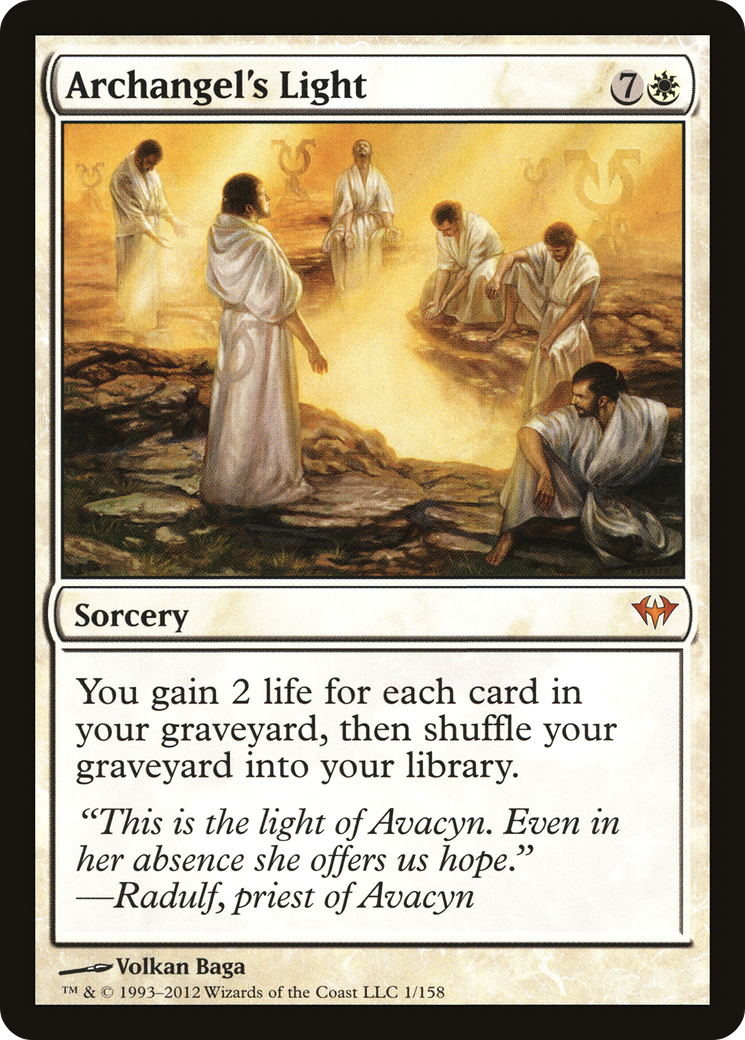 Archangel's Light (DKA-001) [Dark Ascension] MTG Single Wizards of the Coast