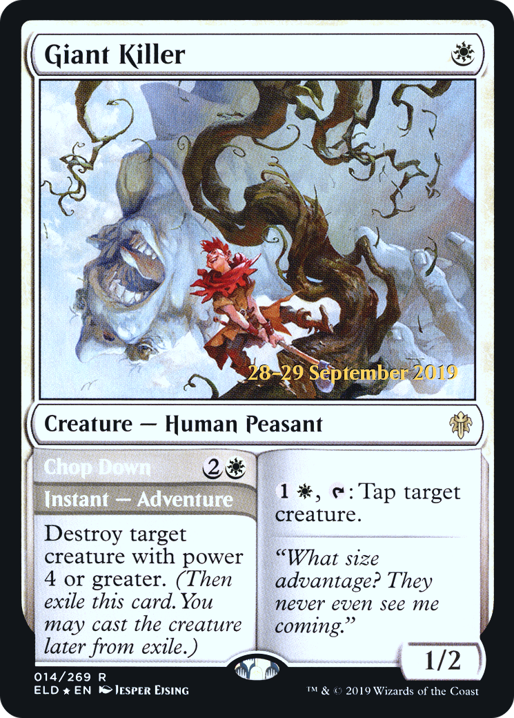 Giant Killer (PRE-014) [Throne of Eldraine Promos] Foil MTG Single Wizards of the Coast