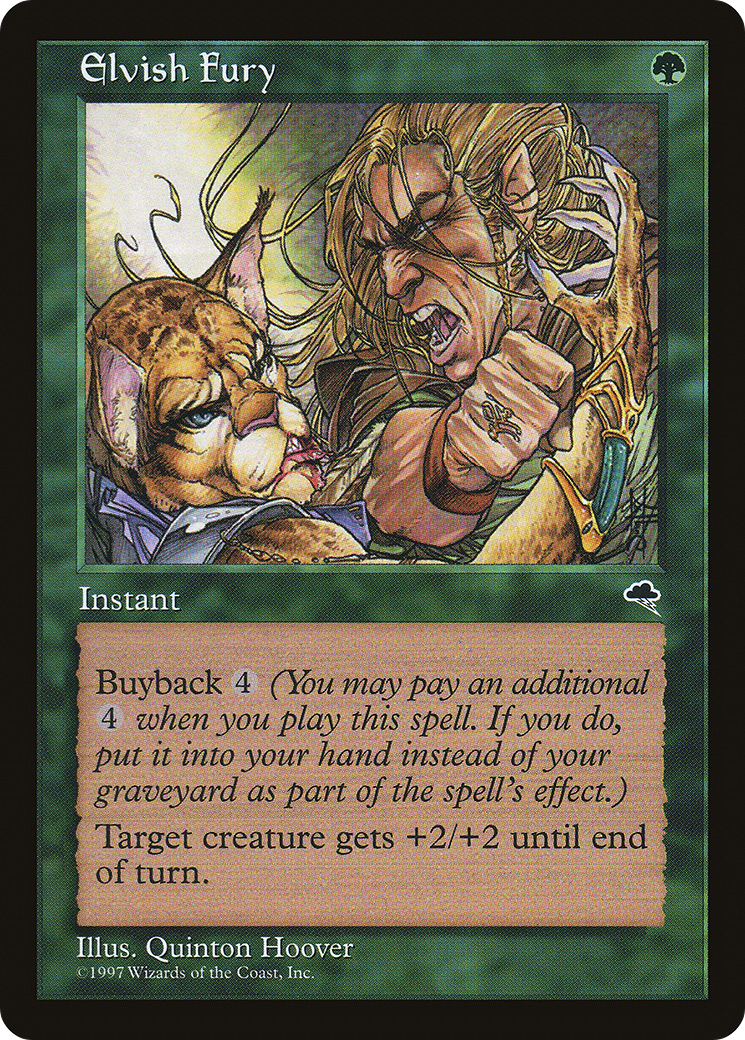 Elvish Fury (TMP-226) [Tempest] MTG Single Wizards of the Coast