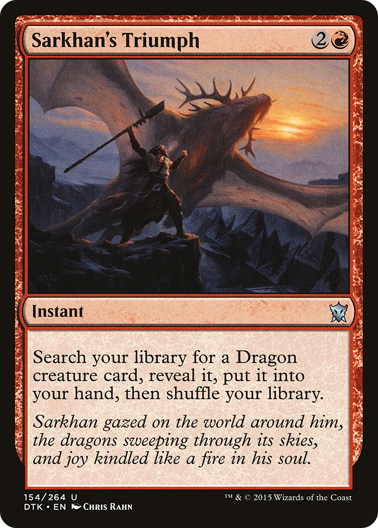 Sarkhan's Triumph (DTK-154) [Dragons of Tarkir] MTG Single Wizards of the Coast